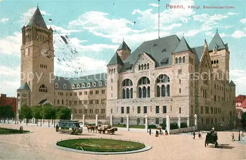 AK / Ansichtskarte Posen_Poznan Kgl Residenzschloss Posen Poznan
