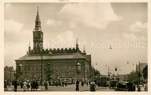 AK / Ansichtskarte Kopenhagen Raadhuset Fliegeraufnahme Kopenhagen