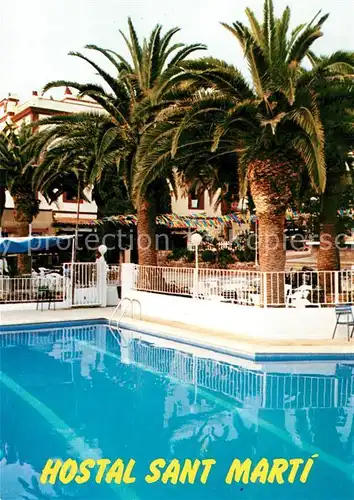 AK / Ansichtskarte Tarragona Hostal Sant Martin Piscina Palmas Tarragona