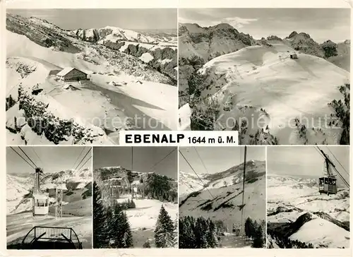 AK / Ansichtskarte Ebenalp Panorama Wintersportplatz Alpen Bergbahnen Ebenalp