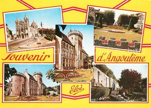 AK / Ansichtskarte Angouleme Cathedrale Saint Pierre Jardin Hotel de Ville Jardin Vert Fortifications Angouleme