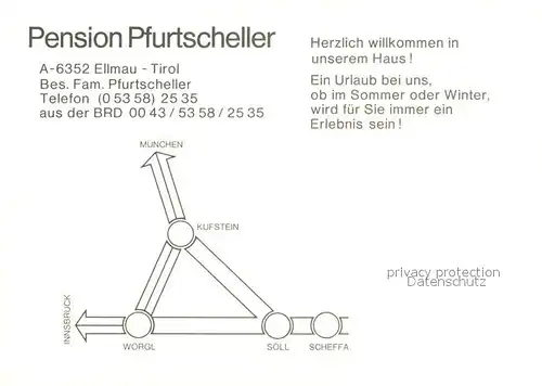 AK / Ansichtskarte Ellmau_Tirol Pension Pfurtscheller Alpen Ellmau Tirol