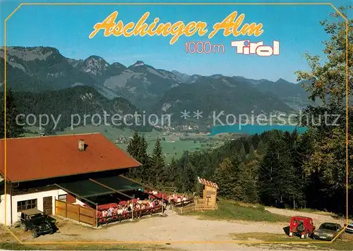 AK / Ansichtskarte Buchberg_Tirol Alpengasthaus Aschinger Alm Alpenpanorama See Buchberg Tirol