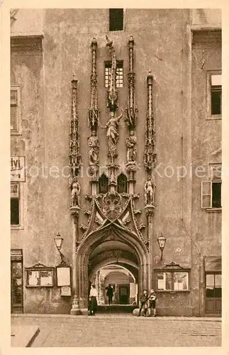 AK / Ansichtskarte Brno_Bruenn Portal radnice Brno_Bruenn