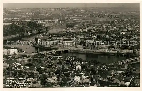 AK / Ansichtskarte Prag_Prahy_Prague Fliegeraufnahme Prag_Prahy_Prague