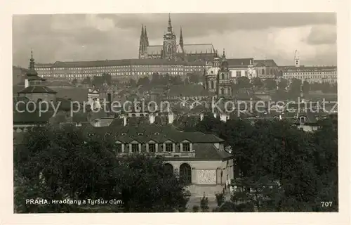 AK / Ansichtskarte Praha_Prahy_Prague Hradcany a Tyrsuv dum Praha_Prahy_Prague