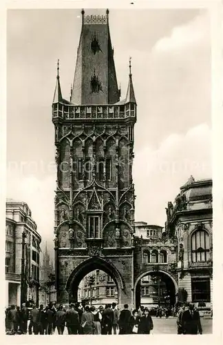 AK / Ansichtskarte Prag_Prahy_Prague Pulverturm Prag_Prahy_Prague