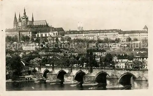 AK / Ansichtskarte Praha_Prahy_Prague Burg Hradcany Praha_Prahy_Prague