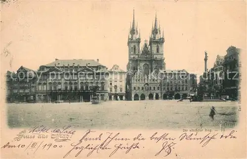 AK / Ansichtskarte Prag_Prahy_Prague Der Altstaedter Ring Prag_Prahy_Prague
