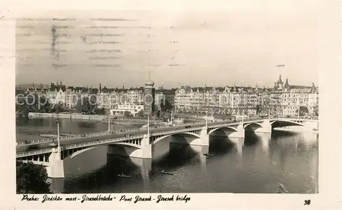 AK / Ansichtskarte Praha_Prahy_Prague Jirdskuv most  Praha_Prahy_Prague