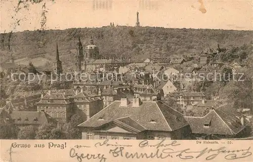 AK / Ansichtskarte Prag_Prahy_Prague Die Kleinseite Prag_Prahy_Prague
