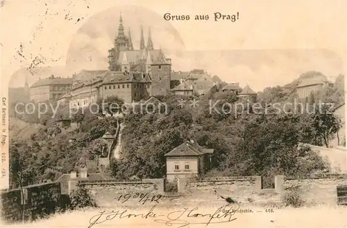 AK / Ansichtskarte Prag_Prahy_Prague Der Hradschin Prag_Prahy_Prague