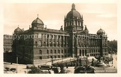 AK / Ansichtskarte Prag_Prahy_Prague Narodni Museum Prag_Prahy_Prague