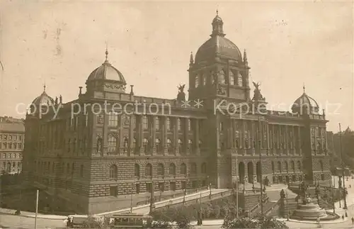 AK / Ansichtskarte Prag_Prahy_Prague Zemske Museum na Vaclavskem na Prag_Prahy_Prague
