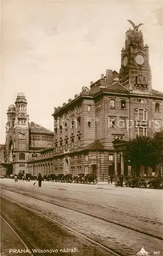 AK / Ansichtskarte Prag_Prahy_Prague Wilsonovo nadrazi Prag_Prahy_Prague