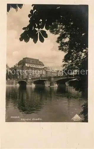 AK / Ansichtskarte Prag_Prahy_Prague Narodni divadlo Prag_Prahy_Prague