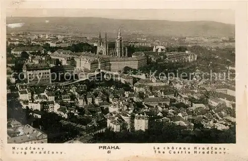 AK / Ansichtskarte Praha_Prahy_Prague Burg Hradcany Praha_Prahy_Prague
