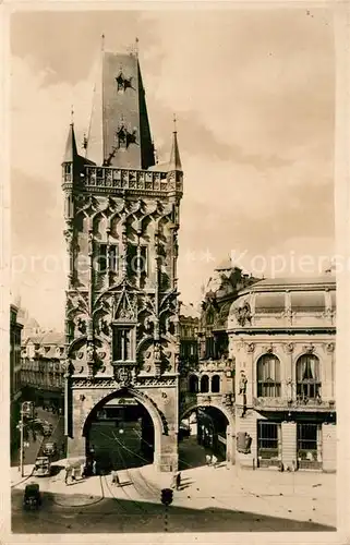 AK / Ansichtskarte Prag_Prahy_Prague Prasna brana Prag_Prahy_Prague