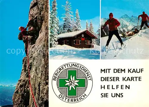 AK / Ansichtskarte Dachstein Suedwandhuette Bergrettungsdienst oesterreich  Dachstein Suedwandhuette