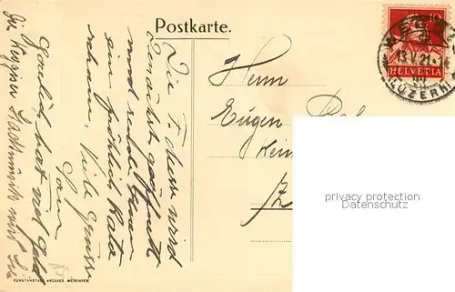 AK / Ansichtskarte Weggis_Vierwaldstaettersee Hotel Beau Rivage & Loewen am See Weggis_Vierwaldstaettersee