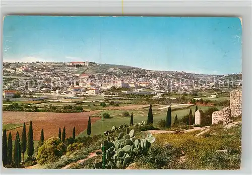 AK / Ansichtskarte Nazareth_Israel Blick gegen Norden Nazareth Israel