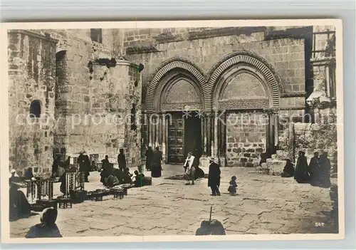 AK / Ansichtskarte Jerusalem_Yerushalayim Vorhof der Grabeskirche Jerusalem_Yerushalayim