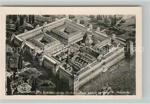AK / Ansichtskarte Split_Spalato Model vom Palast Split_Spalato
