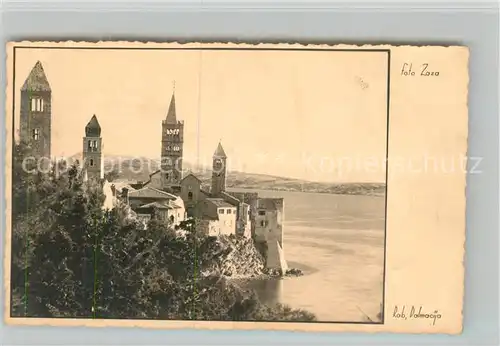 AK / Ansichtskarte Rab_Croatia Kirchtuerme am Meer Rab_Croatia