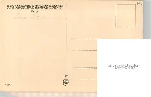 AK / Ansichtskarte Kotor_Montenegro Dom Kotor Montenegro