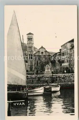 AK / Ansichtskarte Hvar Kirchenpartie Hvar
