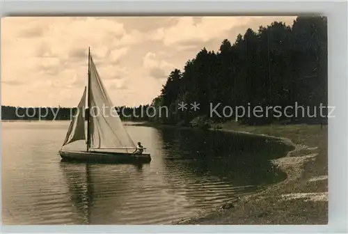 AK / Ansichtskarte Suwalszczyzna Jezioro Wigry Segelboot 