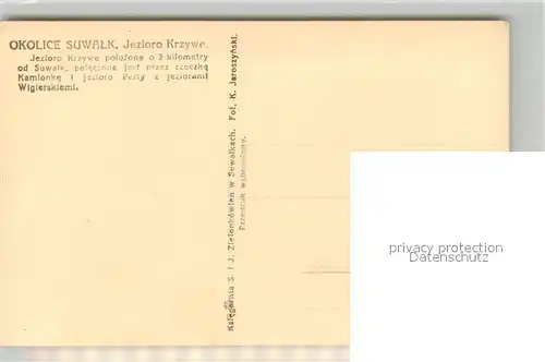 AK / Ansichtskarte Suwalszczyzna Partie am See 