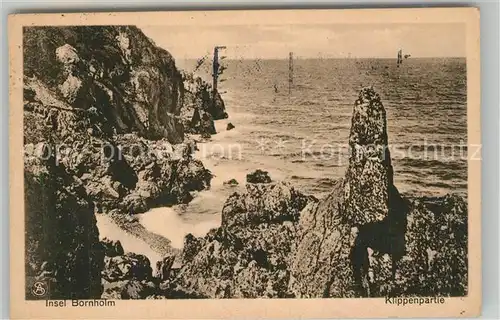AK / Ansichtskarte Bornholm Klippenpartie Bornholm