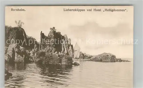 AK / Ansichtskarte Bornholm Liebertzklippen ved Hotel Helligdommen Bornholm