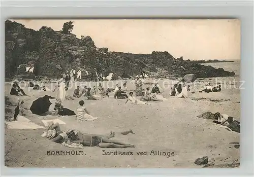 AK / Ansichtskarte Bornholm Stand Sandkaas ved Allinge Bornholm