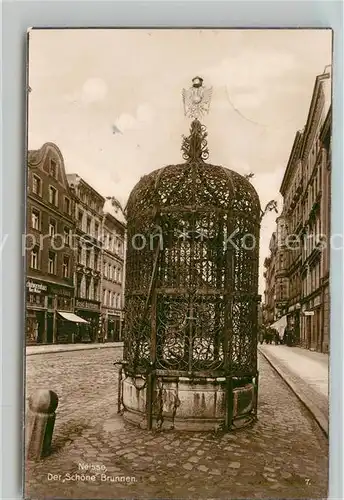 AK / Ansichtskarte Neisse_Oberschlesien Der Schoene Brunnen Neisse_Oberschlesien