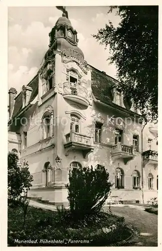 AK / Ansichtskarte Marienbad_Tschechien_Boehmen Hoehenhotel Panorama Marienbad_Tschechien