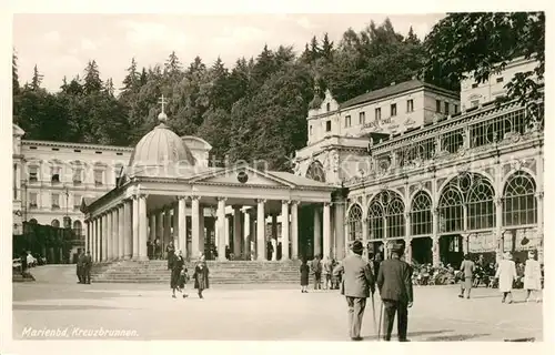 AK / Ansichtskarte Marienbad_Tschechien_Boehmen Kreuzbrunnen Marienbad_Tschechien