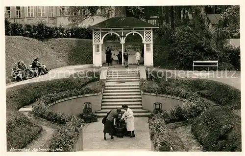 AK / Ansichtskarte Marienbad_Tschechien_Boehmen Ambrosiusquelle Marienbad_Tschechien