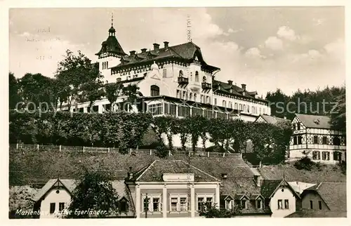 AK / Ansichtskarte Marienbad_Tschechien_Boehmen Cafe Egerlaender Marienbad_Tschechien