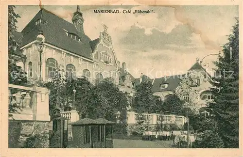 AK / Ansichtskarte Marienbad_Tschechien_Boehmen Cafe Ruebezahl Marienbad_Tschechien