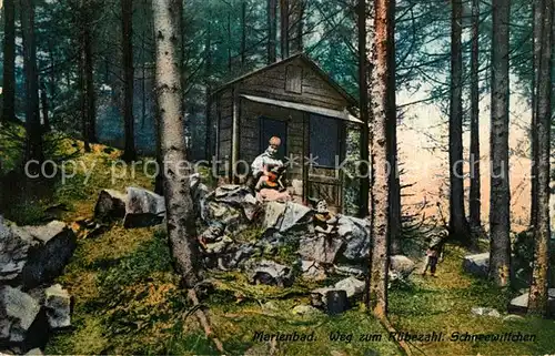 AK / Ansichtskarte Marienbad_Tschechien_Boehmen Weg zum Ruebezahl Schneewittchen Marienbad_Tschechien