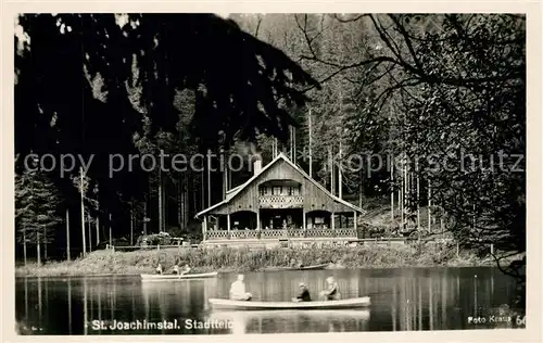 AK / Ansichtskarte St_Joachimstal Stadtteich St_Joachimstal