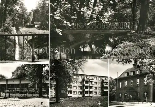 AK / Ansichtskarte Schoeneiche_Berlin Muehlenfliess Volkspark Ernst Thaelmann Rathaus Berliner Strasse Konsum Einkaufszentrum Schoeneiche Berlin