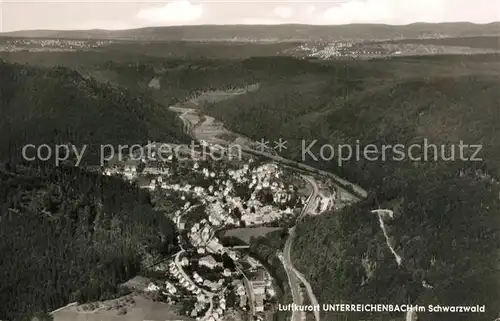 AK / Ansichtskarte Unterreichenbach_Calw Luftkurort im Schwarzwald Fliegeraufnahme Unterreichenbach Calw