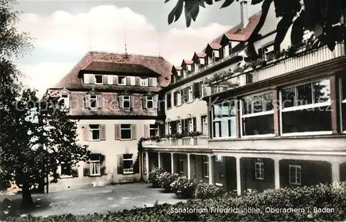 AK / Ansichtskarte Oberachern Sanatorium Friedrichshoehe Oberachern