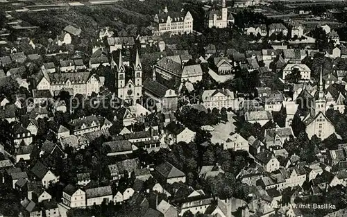 AK / Ansichtskarte Werl_Westfalen Stadtbild mit Basilika Fliegeraufnahme Werl_Westfalen