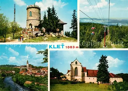 AK / Ansichtskarte Cesky_Krumlov Klet Zlata Koruna Aussichtsturm Sessellift  Cesky Krumlov