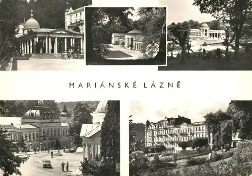 AK / Ansichtskarte Marianske_Lazne Rudolphsquelle Kurhaus Kurhotel Kolonnade Marianske_Lazne