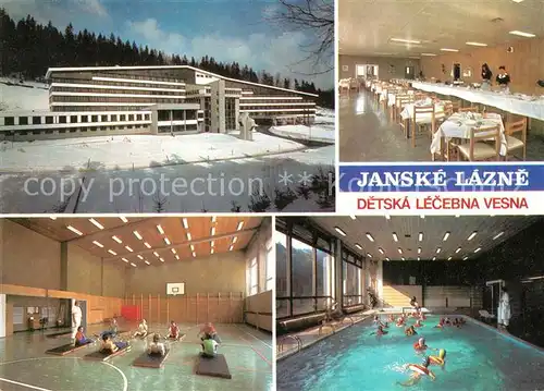 AK / Ansichtskarte Janske_Lazne Detska lecebna Vesna Kurhaus Sanatorium Turnhalle Hallenbad Janske_Lazne